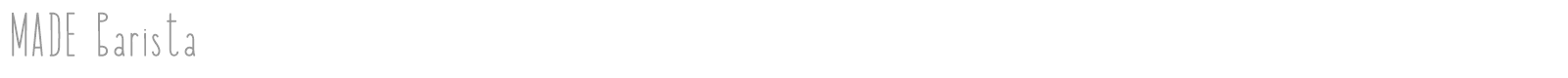 Made Barista font preview